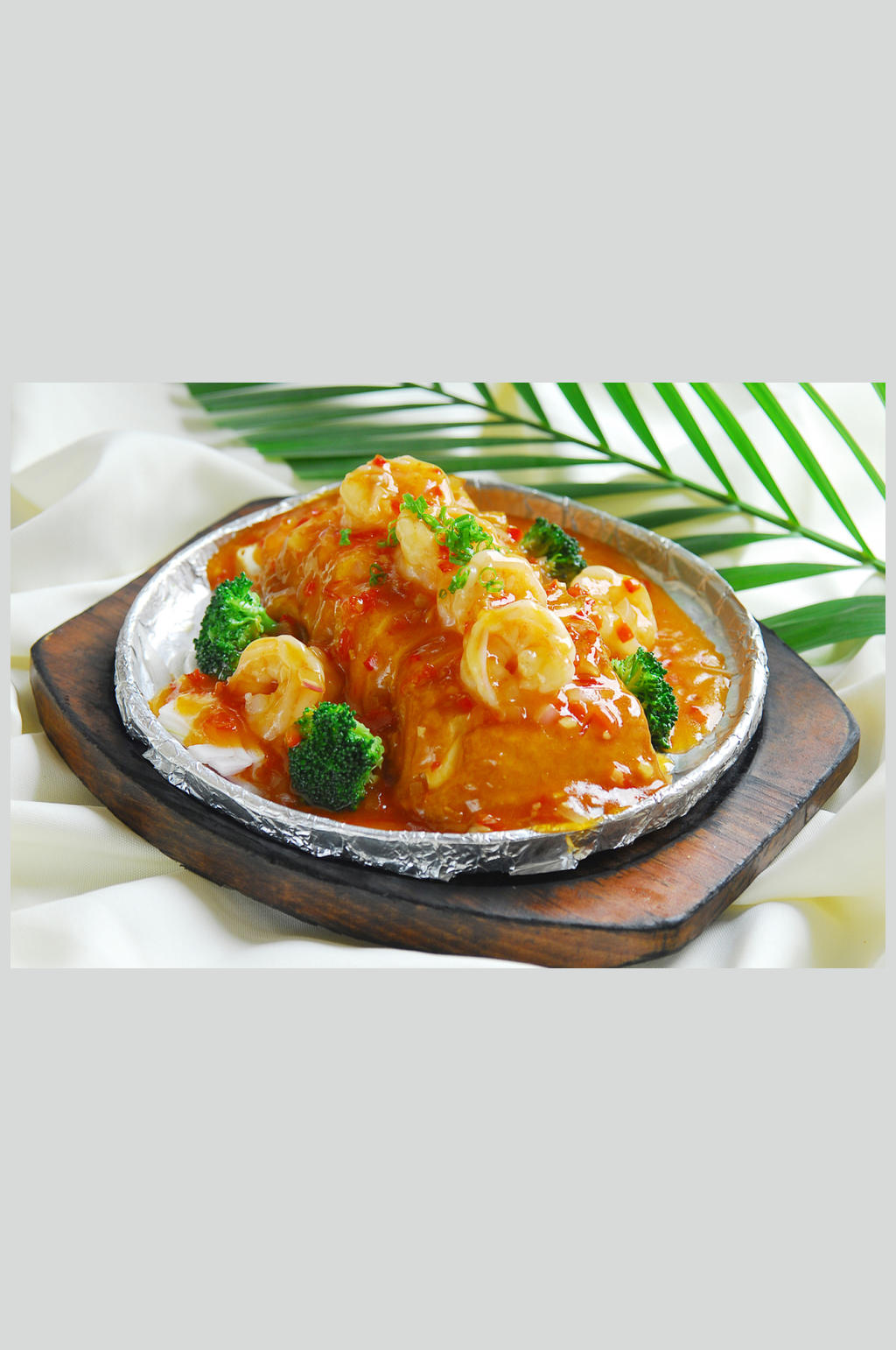 铁板泰汁豆腐素材