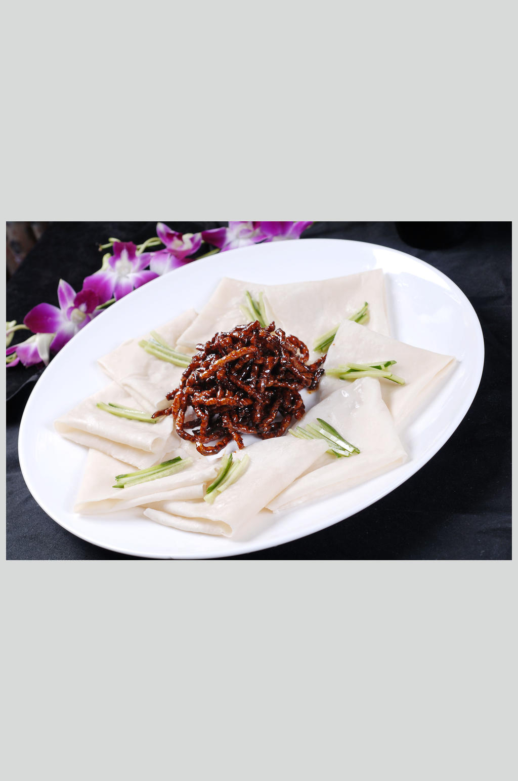 美食高清图片京酱素丝夹饼素材