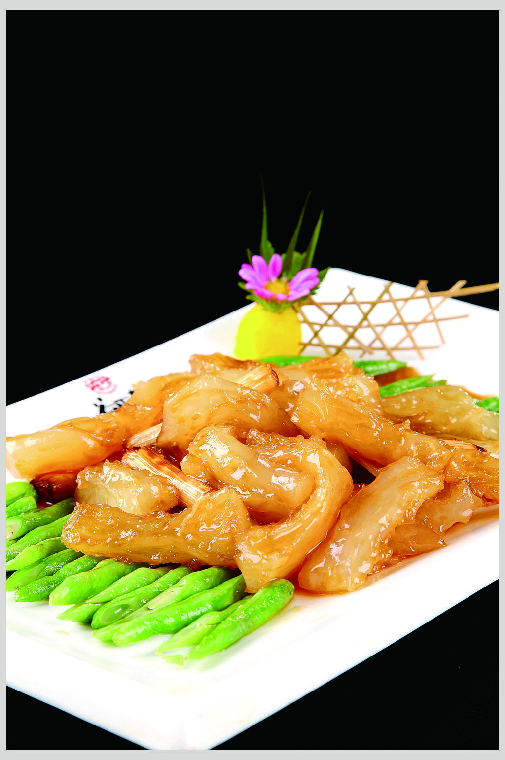大葱烧蹄筋素材
