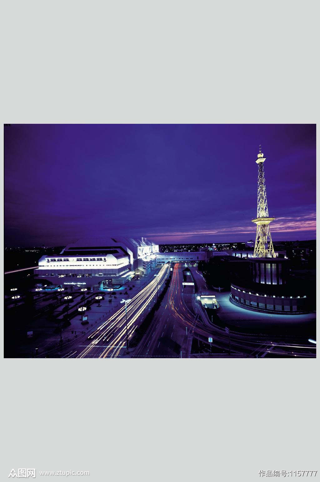 欧洲城市夜景壁纸 摄影图素材下载