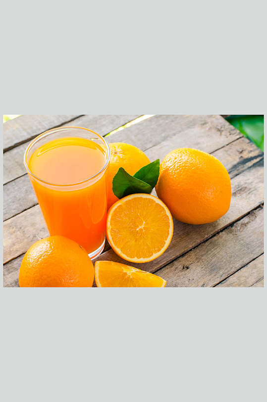 新鲜橙子汁图片
