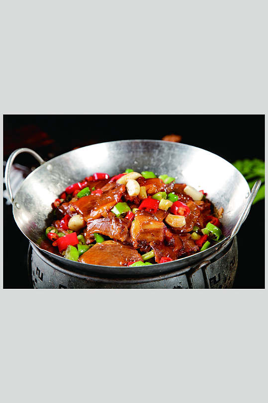 干锅带皮驴肉