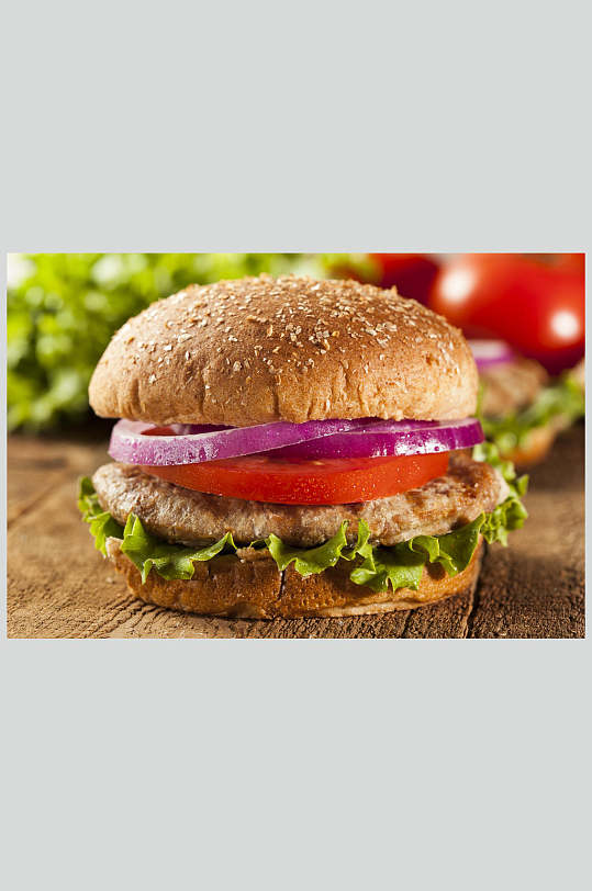 牛排蔬菜汉堡