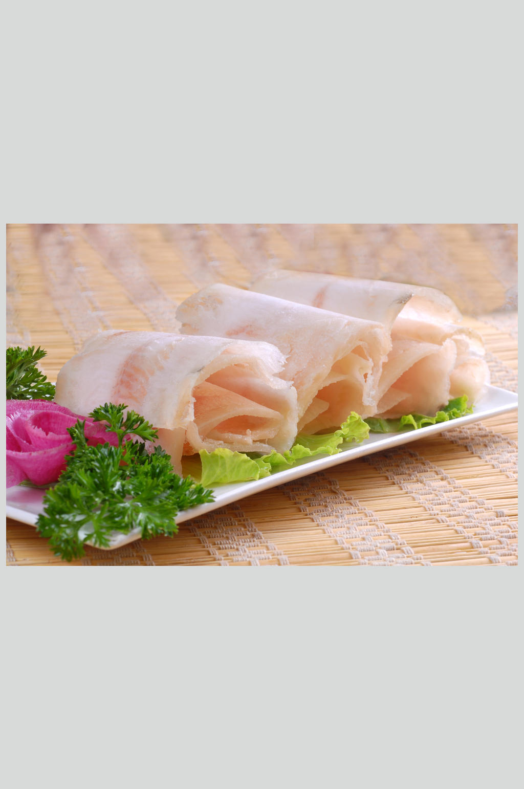 荤涮鱼片素材