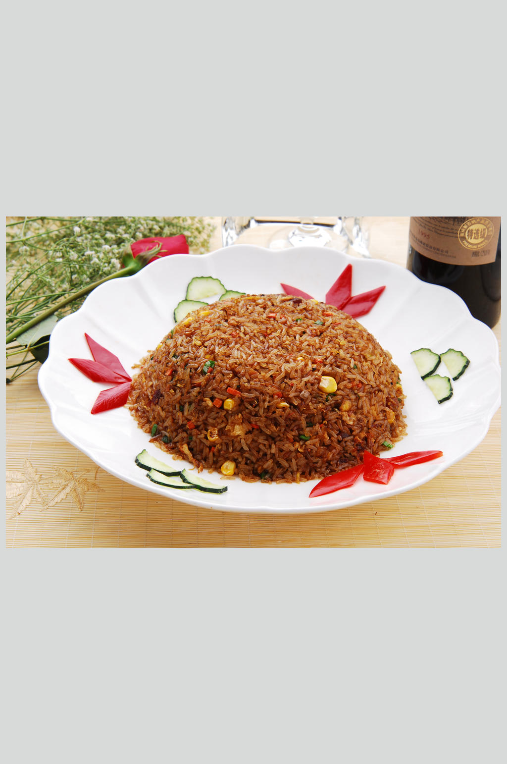 酱油炒饭素材