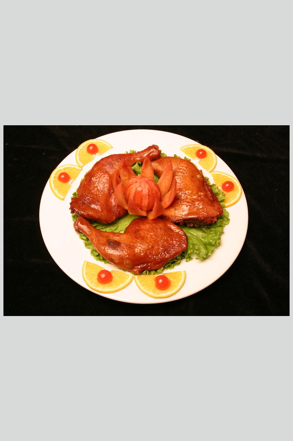 酒烤鸡腿美食图片素材