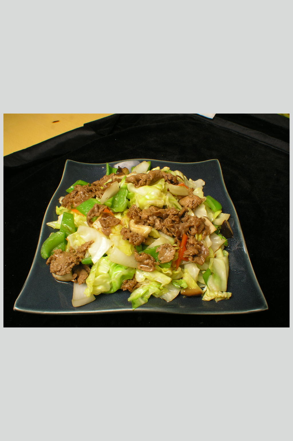 牛肉炒蔬菜高清酒店餐厅美食图片素材