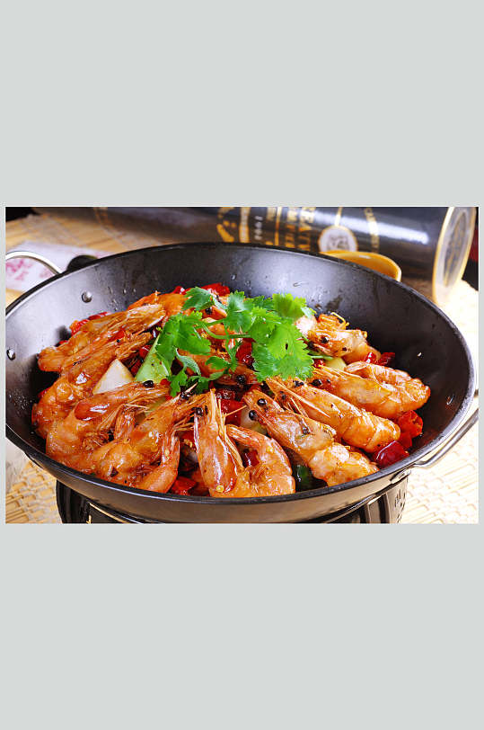 干锅虾美食餐饮图片