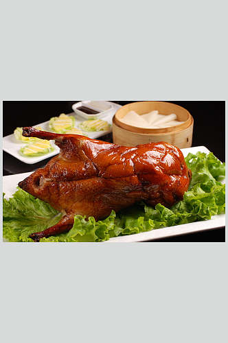 北京烤鸭餐饮美食图片