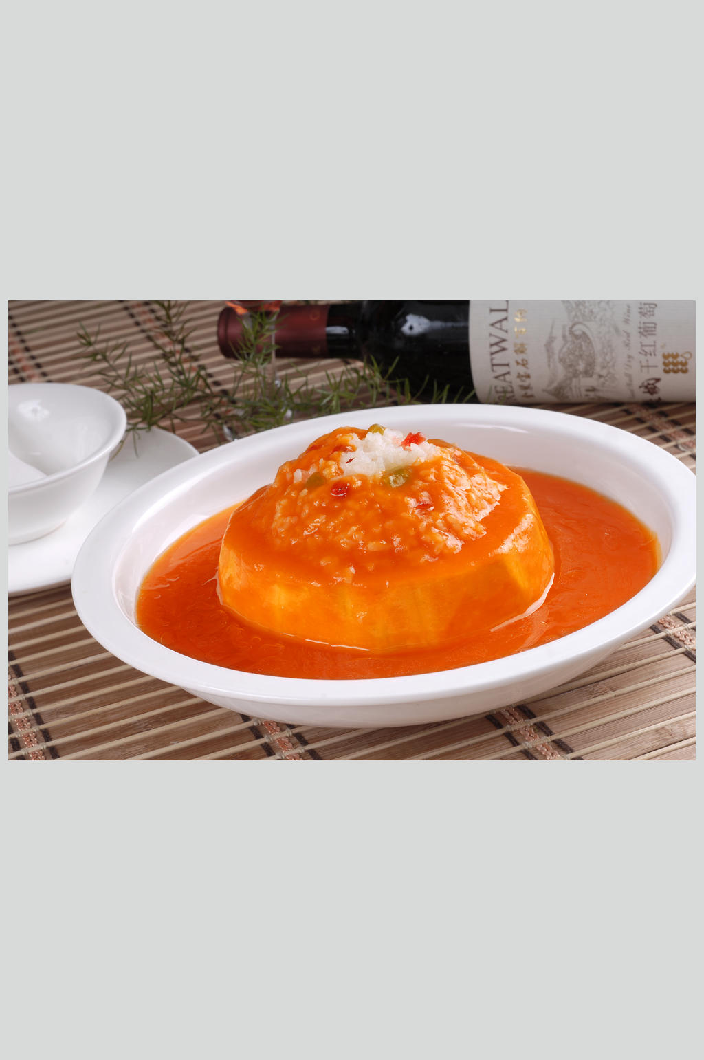 蒸菜瓜茸八宝饭素材