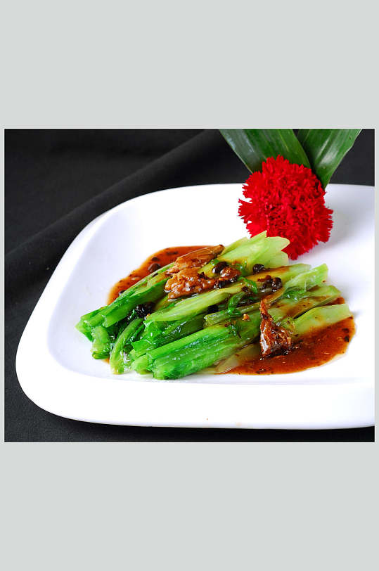 豆豉鲮鱼油麦菜