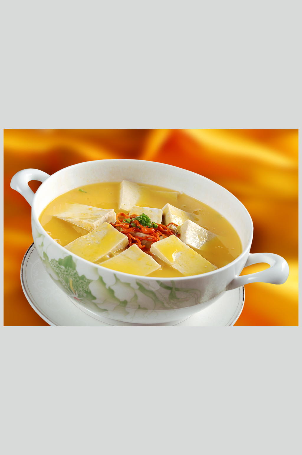 虫草花煮老豆腐素材