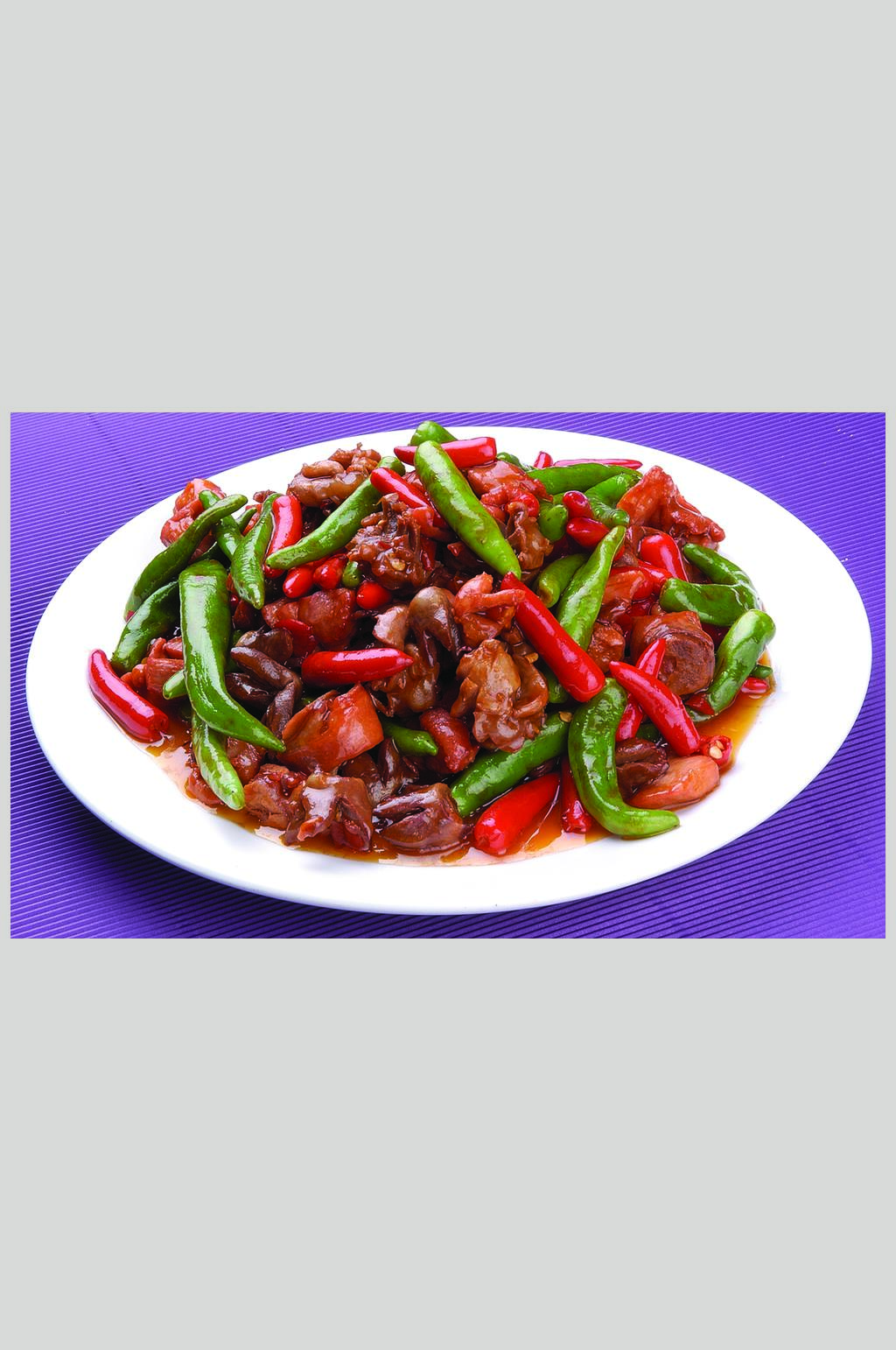 家常小炒鸡素材