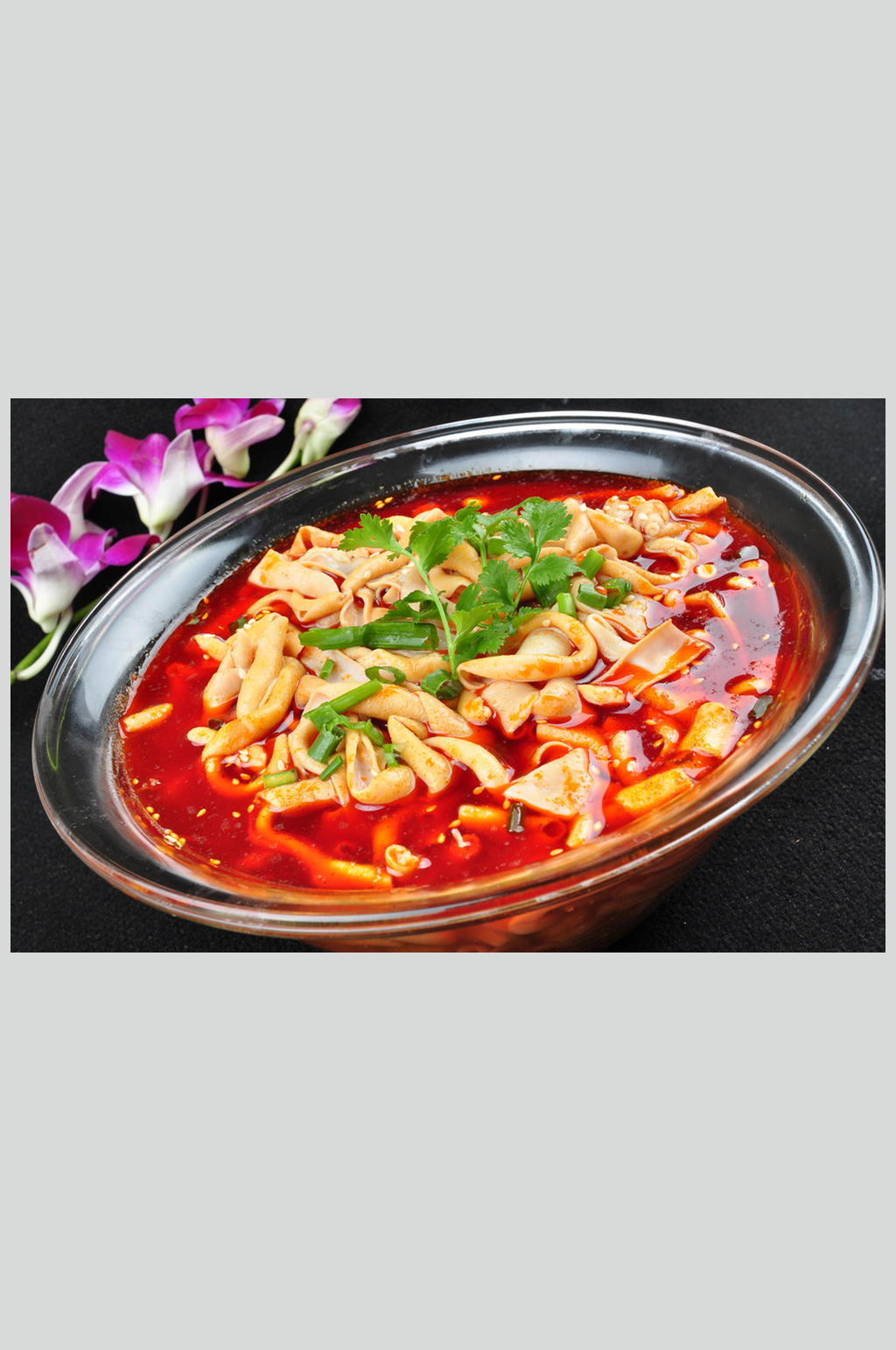 金针红汤鸭肠素材