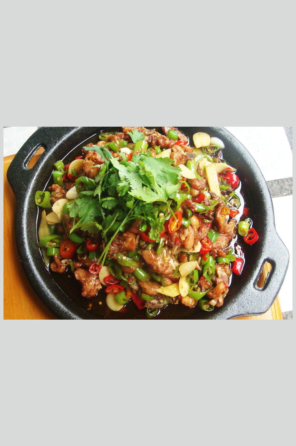 铁板鸡丁素材