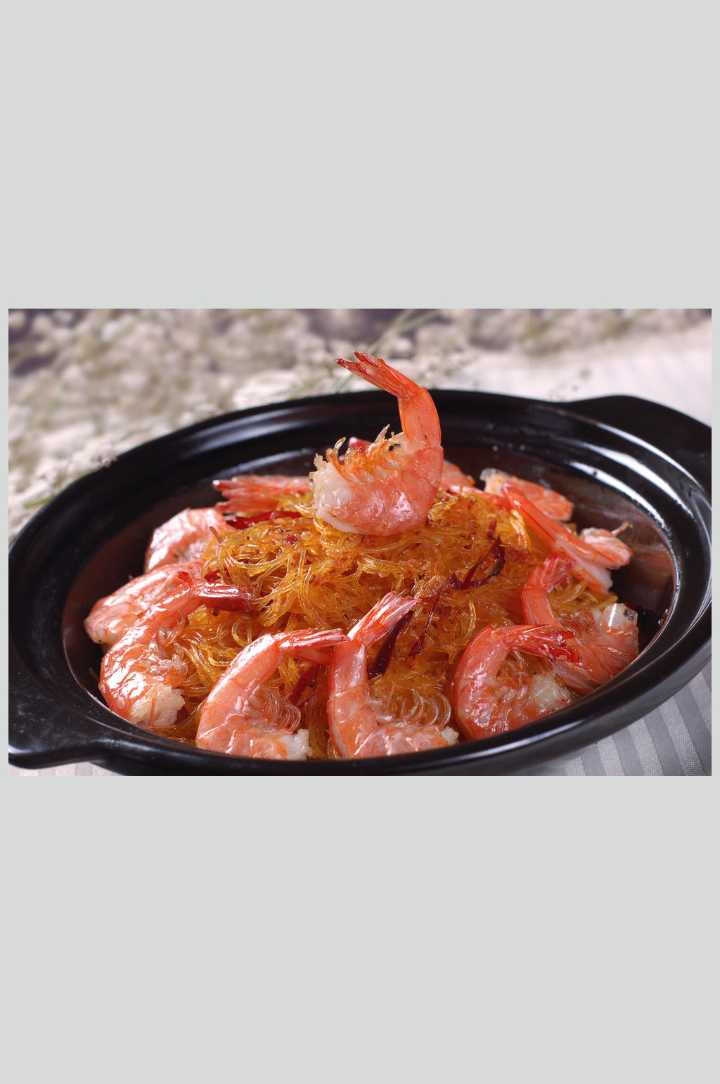 热菜-XO酱粉丝虾煲素材