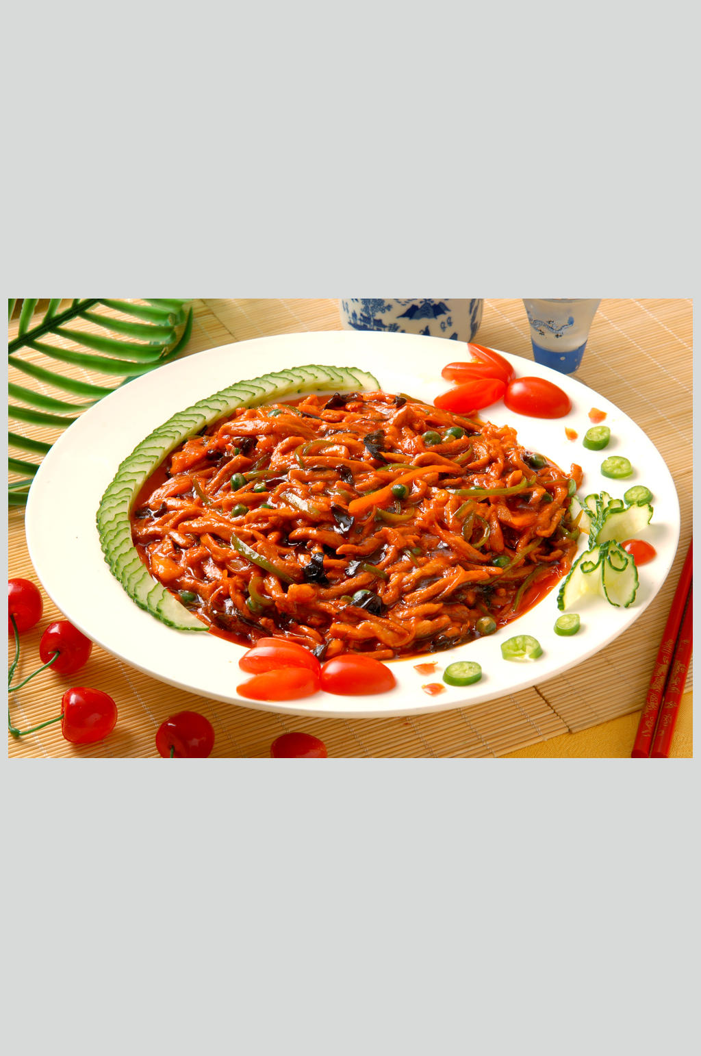 鱼香肉丝素材