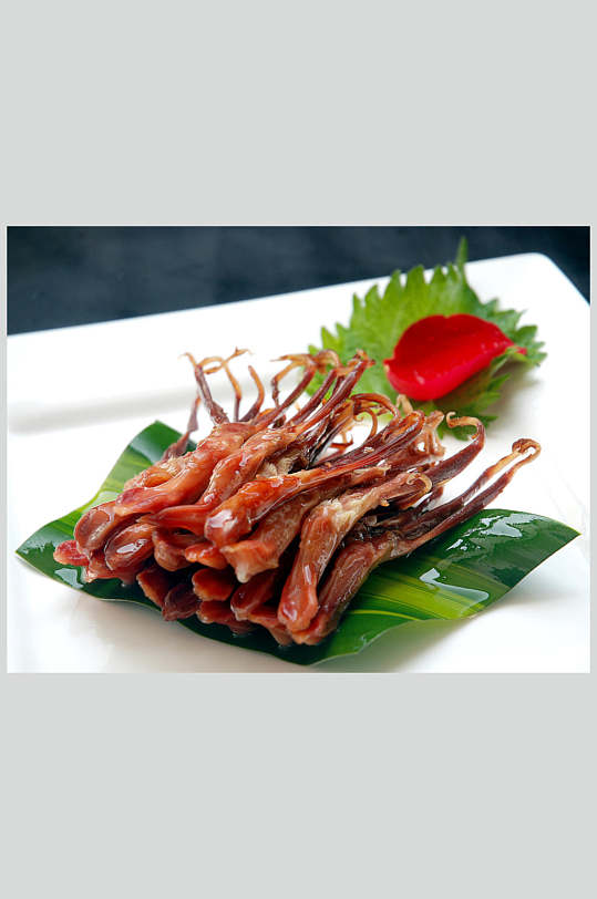 酱鸭舌高清图片