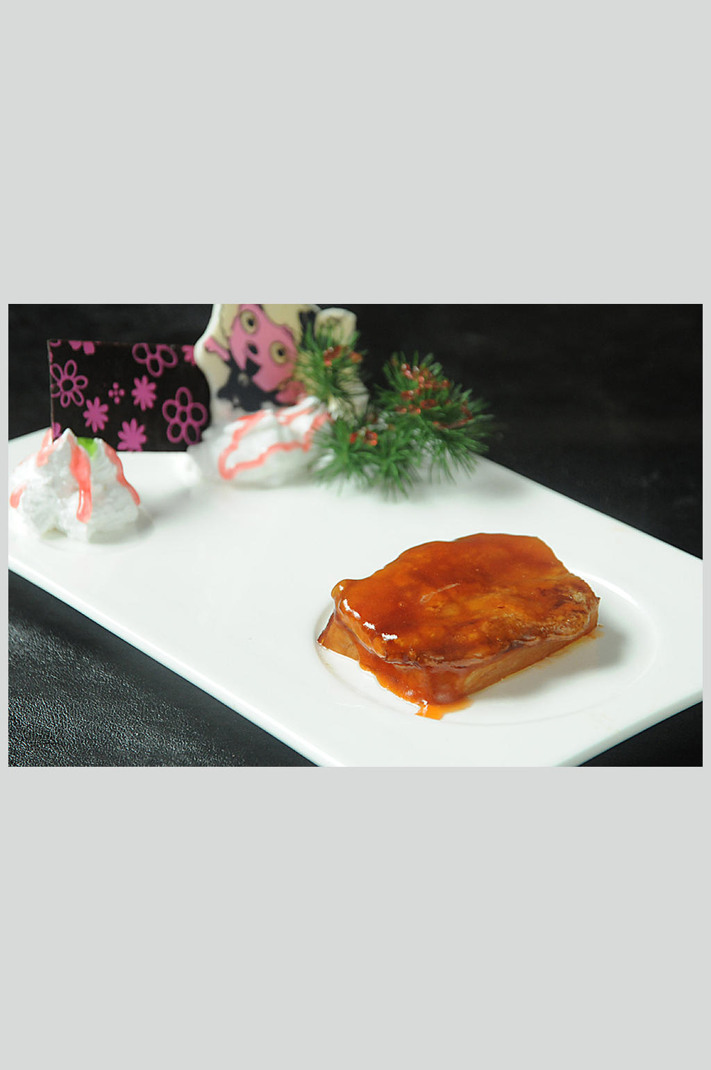 法国鹅肝焗鲜菌素材