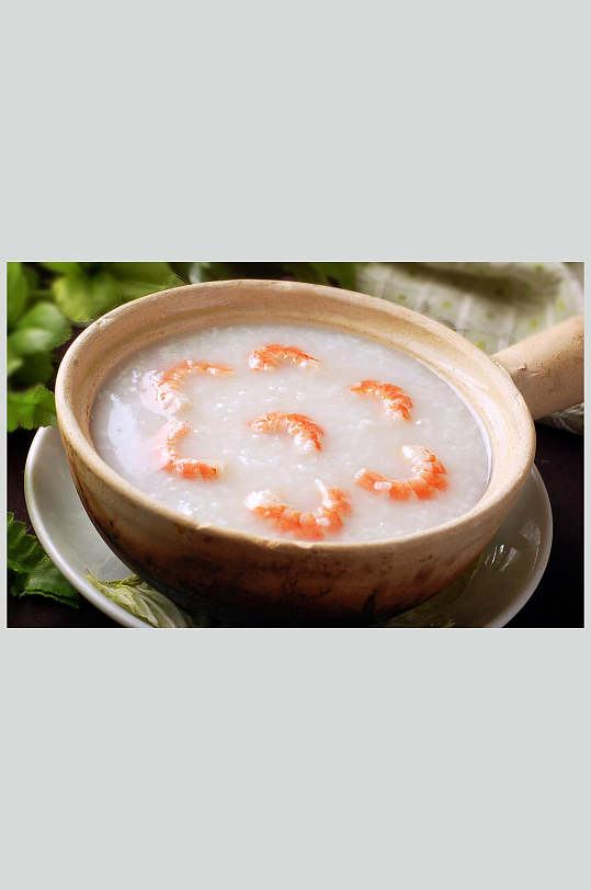 虾仁煲粥