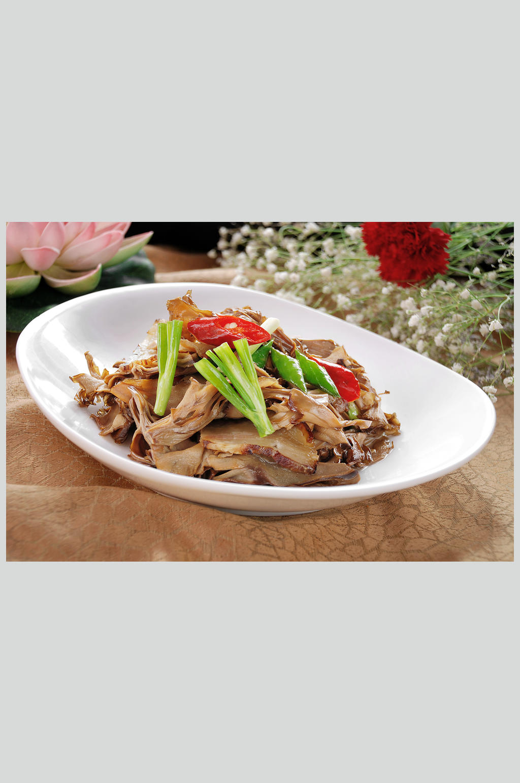 风吹肉干巴菌素材