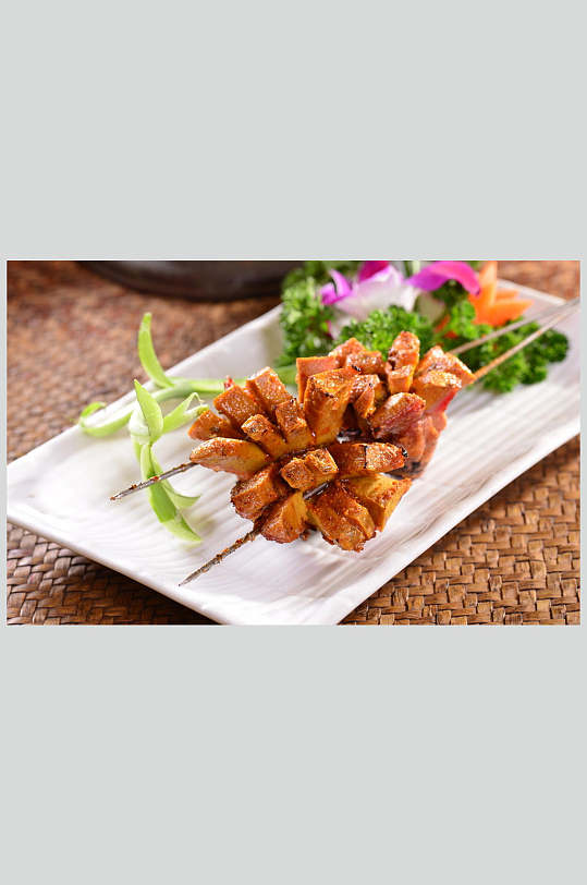 烤腰花美食图片