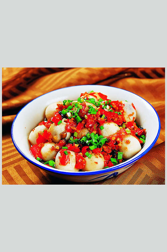 剁椒蒸芋头高清餐饮美食图片