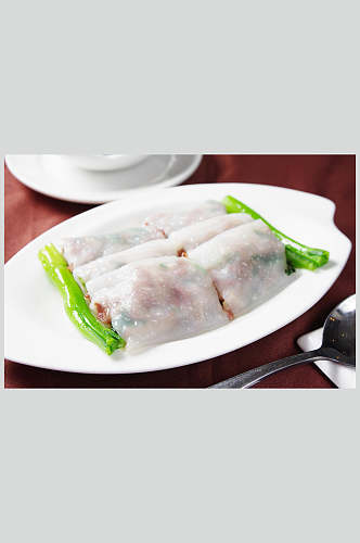 广东牛肉肠粉高清美食图片