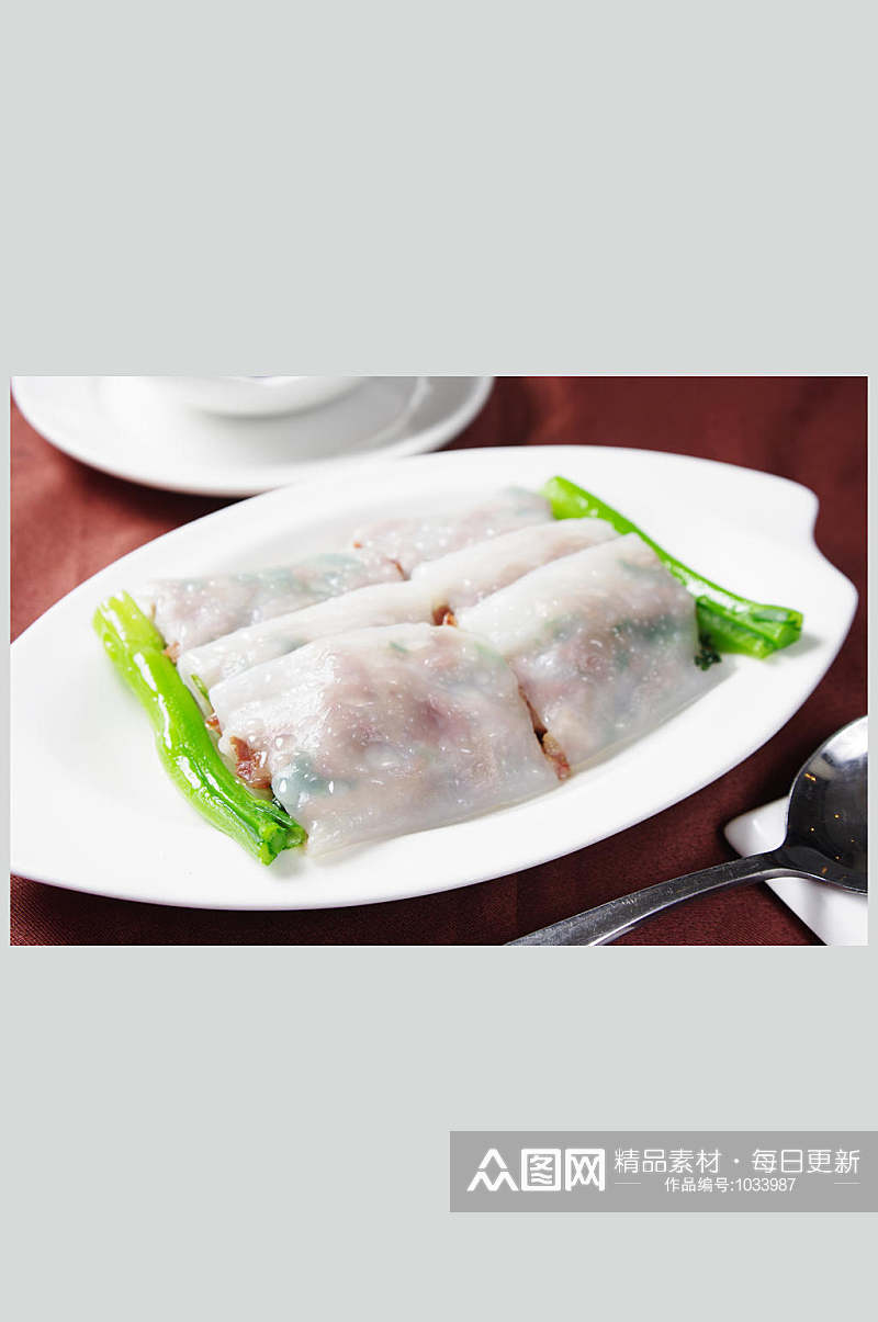 广东牛肉肠粉高清美食图片素材
