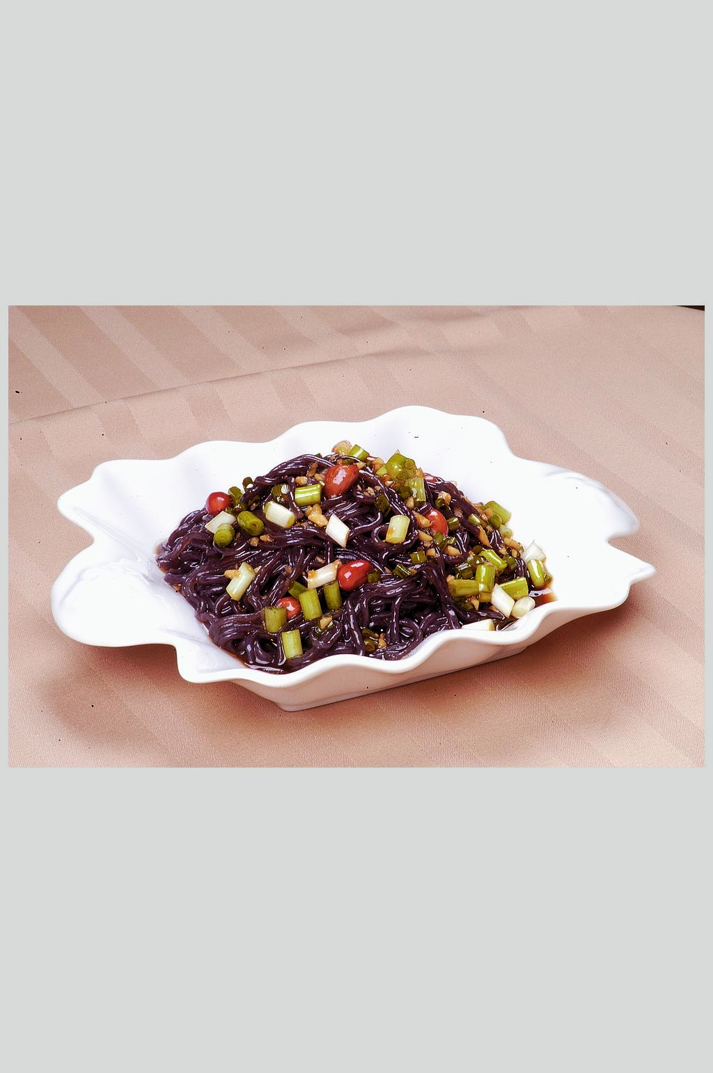 酸辣蕨根粉素材