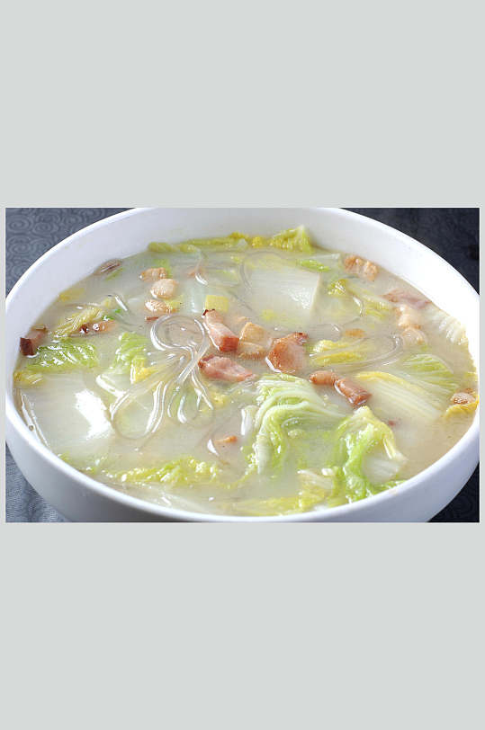 白菜粉丝腊肉汤