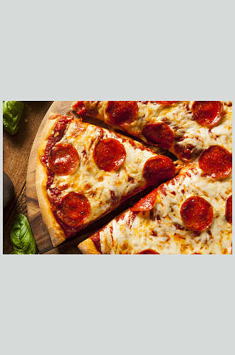 披萨美食图片 火腿芝士披萨