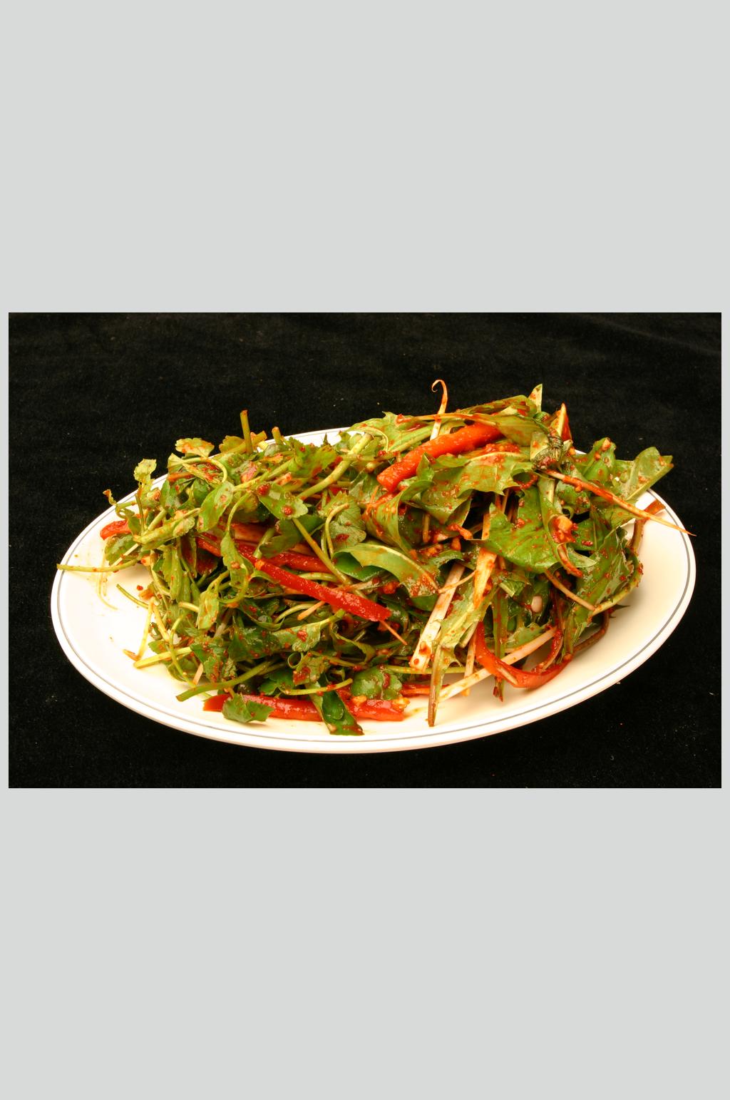 拌婆丝水芹菜素材