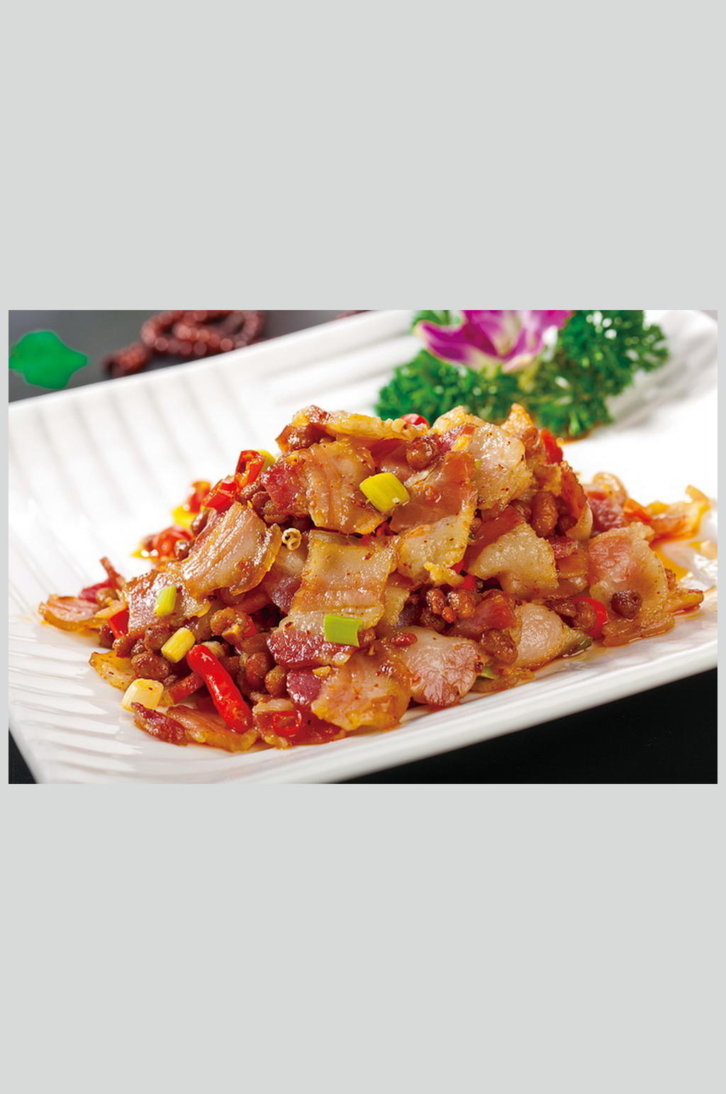 姨妹子豆鼓炒私房肉素材