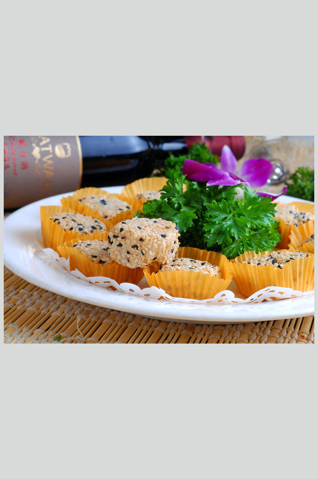 美食高清图片-芝麻酥饼素材