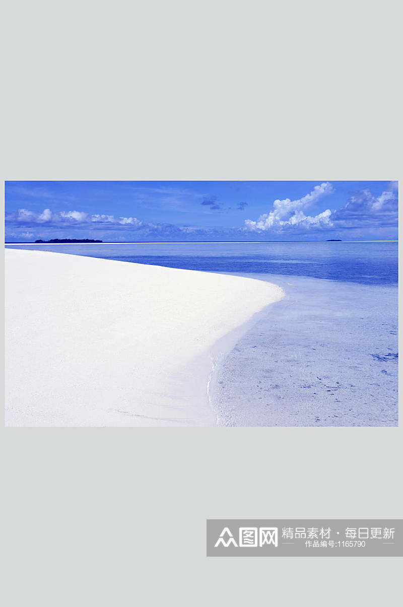 白色沙滩摄影图素材