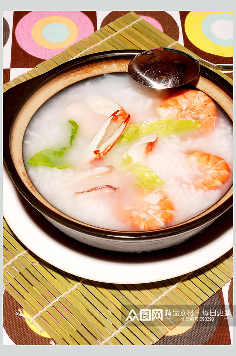 海鲜粥高清美食图片素材