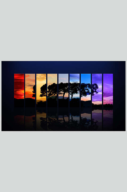 经典渐变风景桌面壁纸