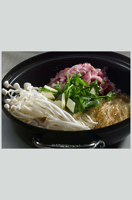 金针菇肉片图片-金针菇肉片素材下载-众图网