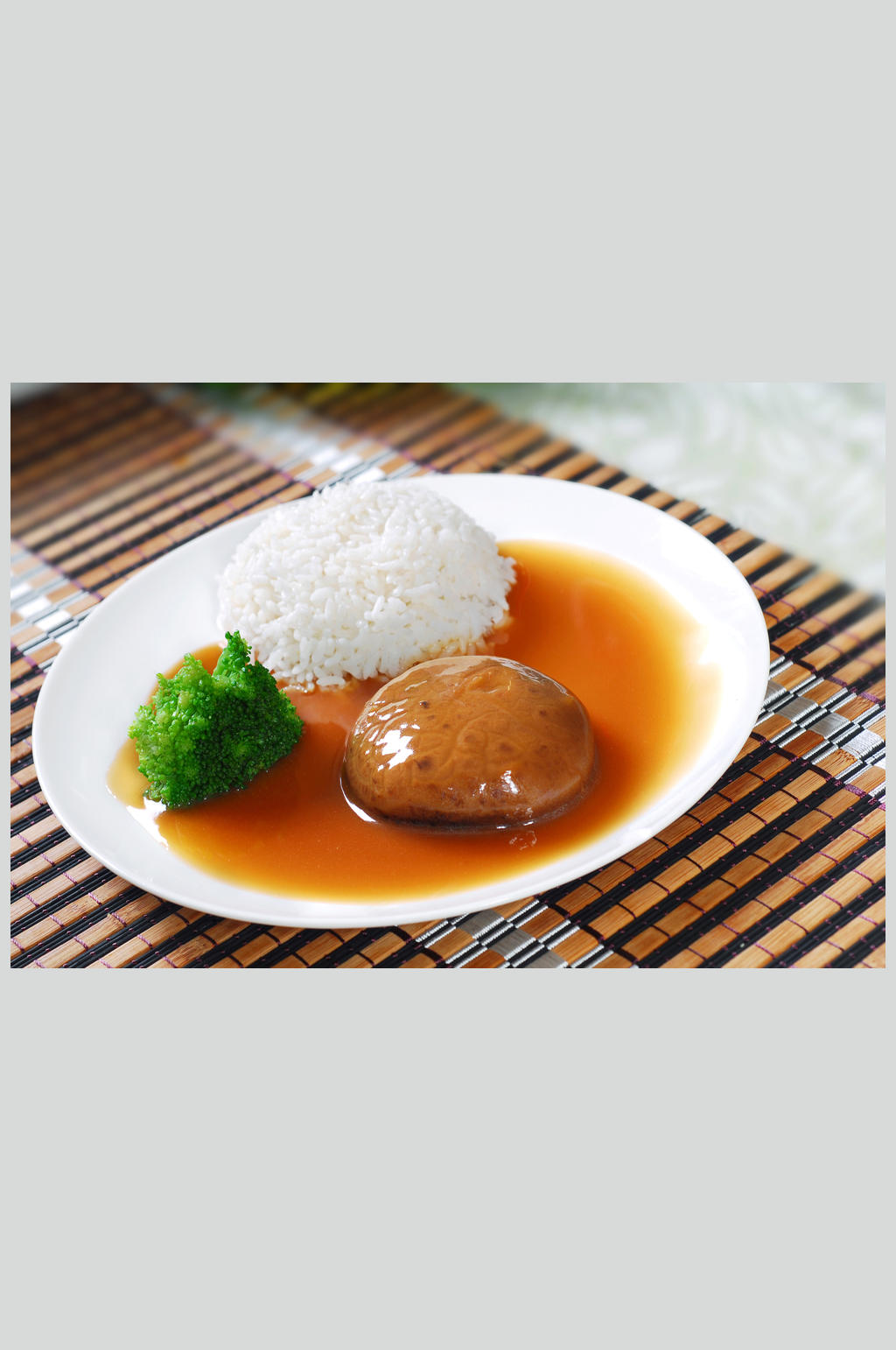 燕鲍翅--花菇捞饭素材
