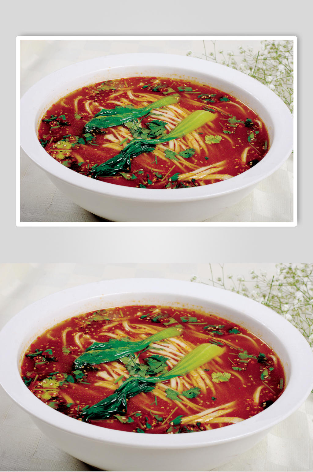 酸辣汤面条素材