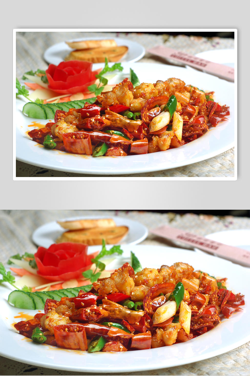 特色川菜脆椒掌中宝素材