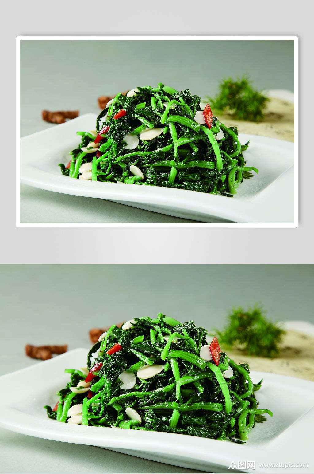 杏仁山野菜素材