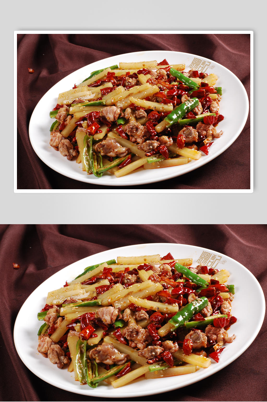 薯香兔丁素材