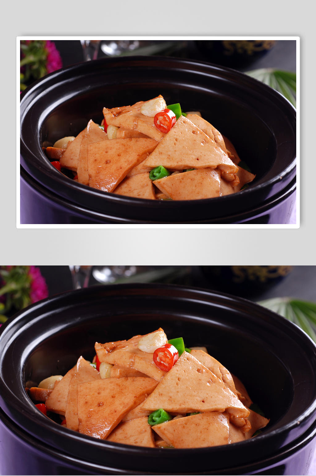 小炒香豆腐素材