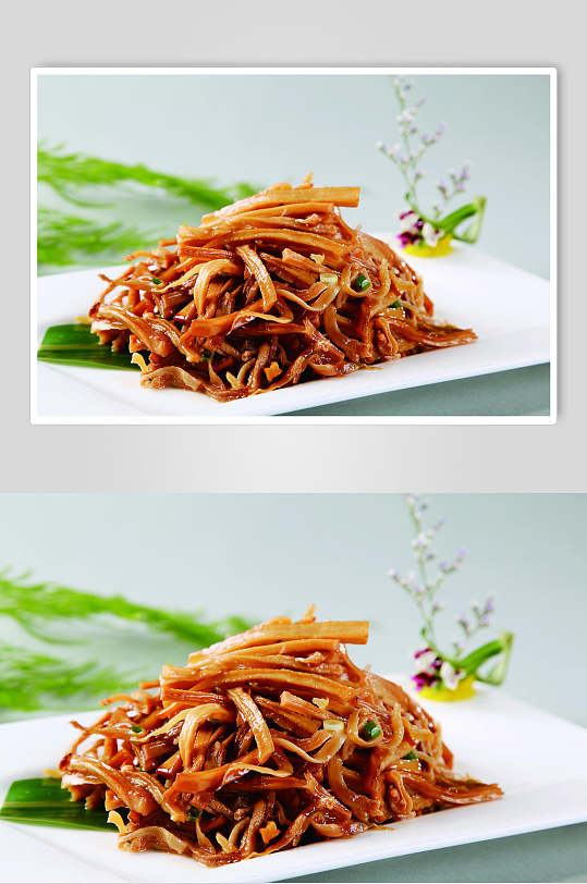 手撕鲅鱼高清美食图片