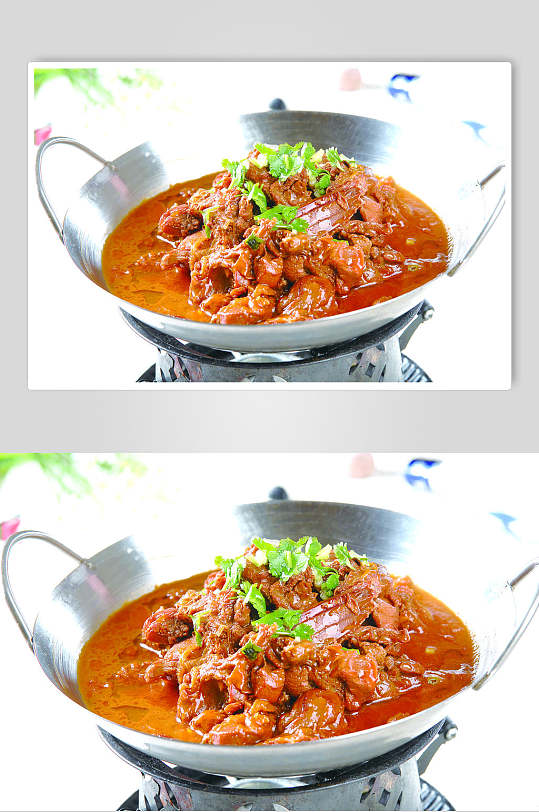 干锅兔肉高清餐饮美食摄影图片