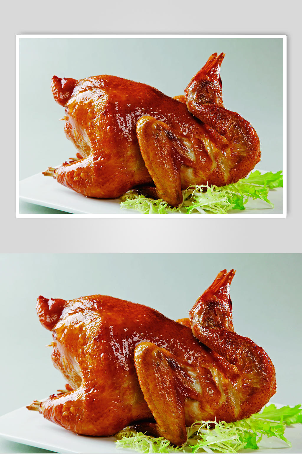 蒜香鸡美食图片素材