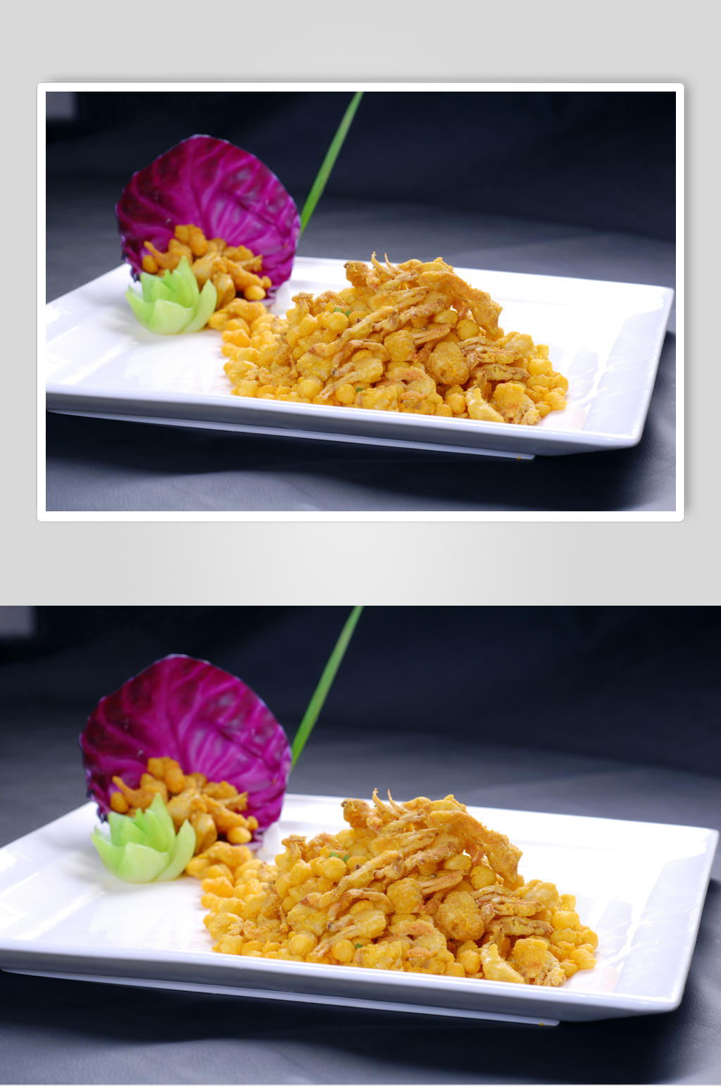 金沙油炸河虾高清美食图片素材