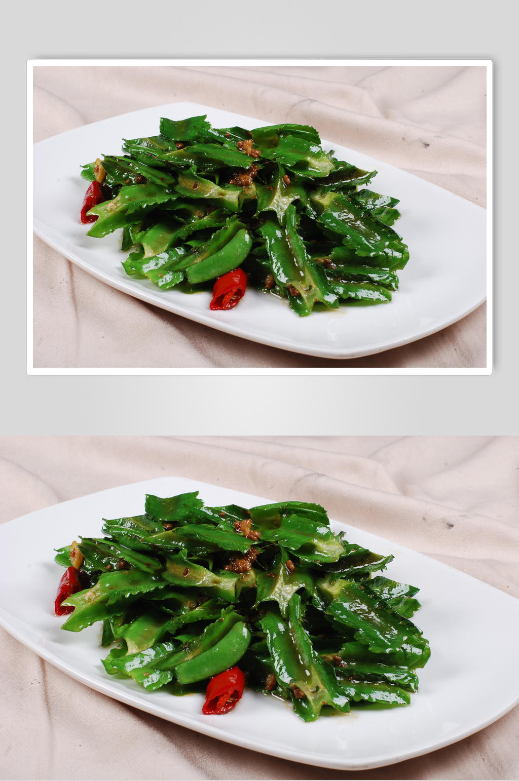 炝炒四棱豆素材